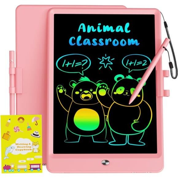 LCD Writing Tablet Doodle Board 10 Inch - Colorful Screen Electronic Toddler - Picture 1 of 7